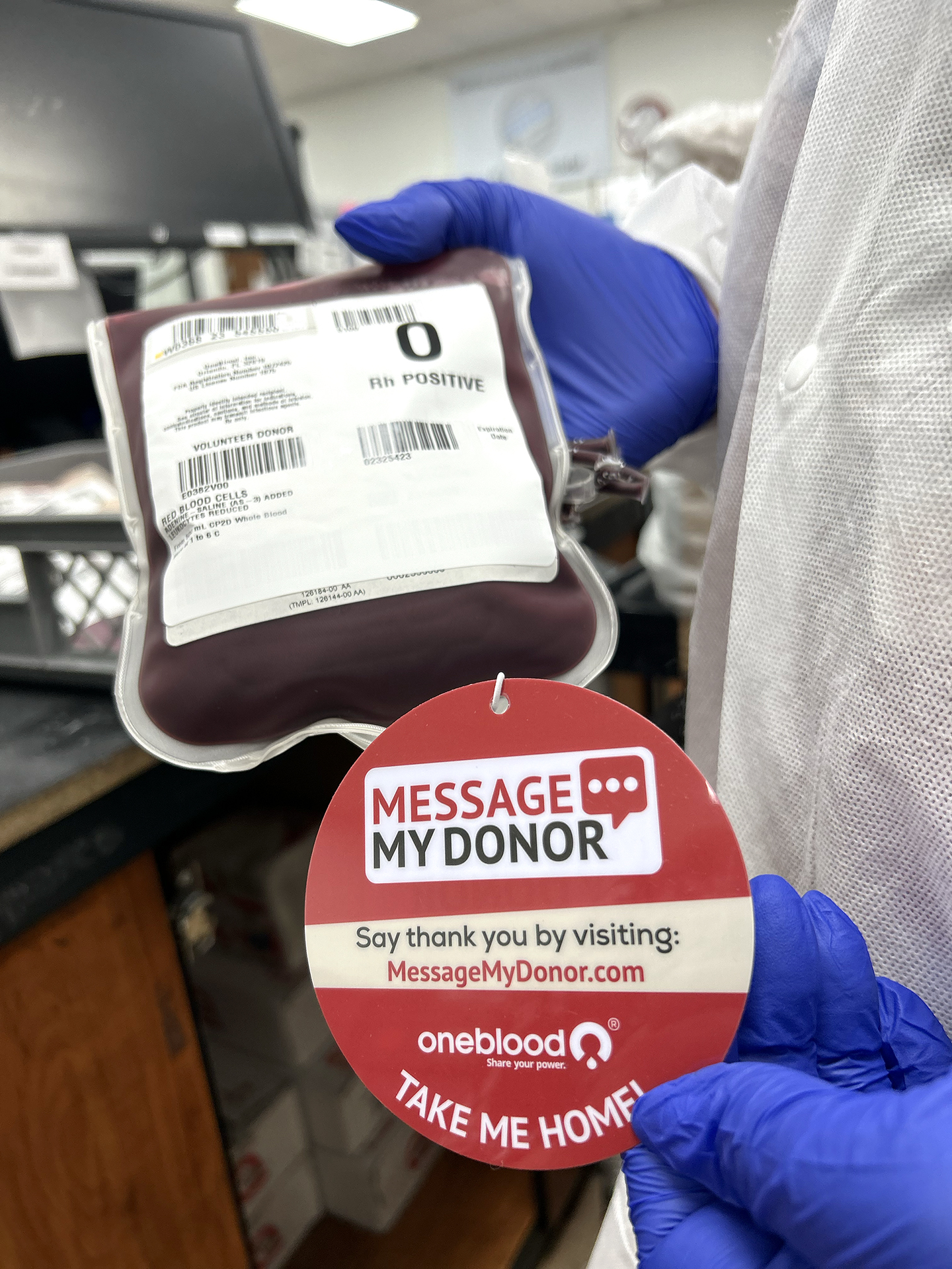 Message My Donor Program Why We Give Blood