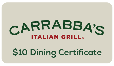 Blood Drive | Carrabba's Italian Grill $10 Dining Certificate
